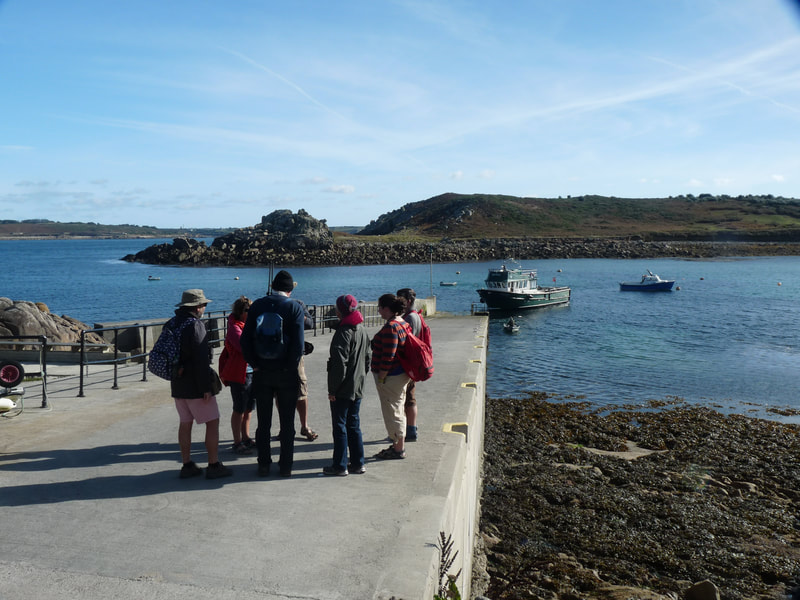 Landing on St Agnes at low tide after a short scheduled ferry ride from St Mary's