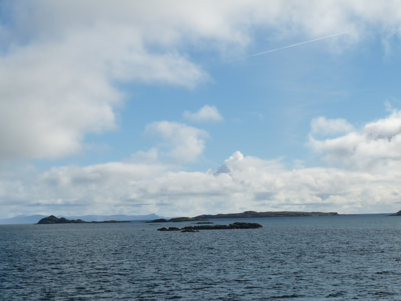 Some of the many small islets scattered throughout the Sound of Harris.